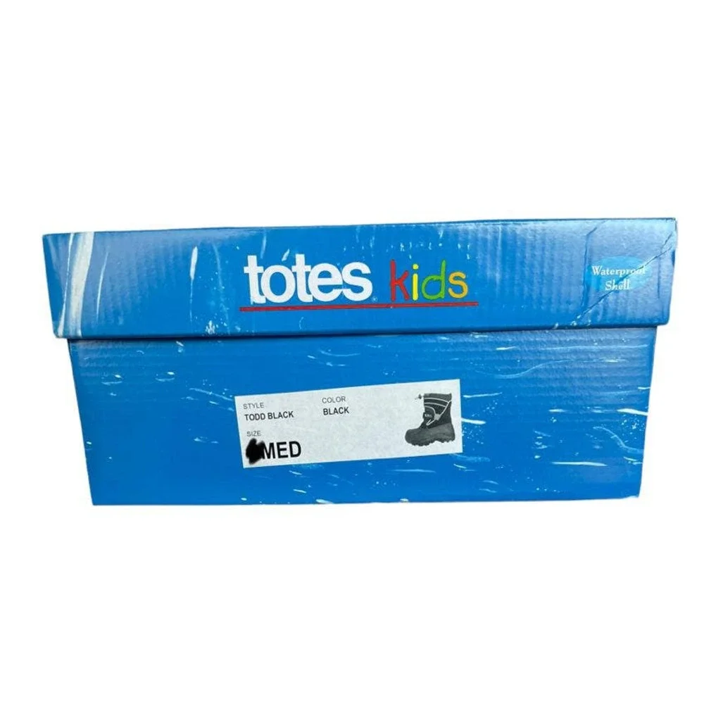 ๐โจ$130โจ๐ New in Box Totes Kids TODD Black Boots - Picture 3 of 6